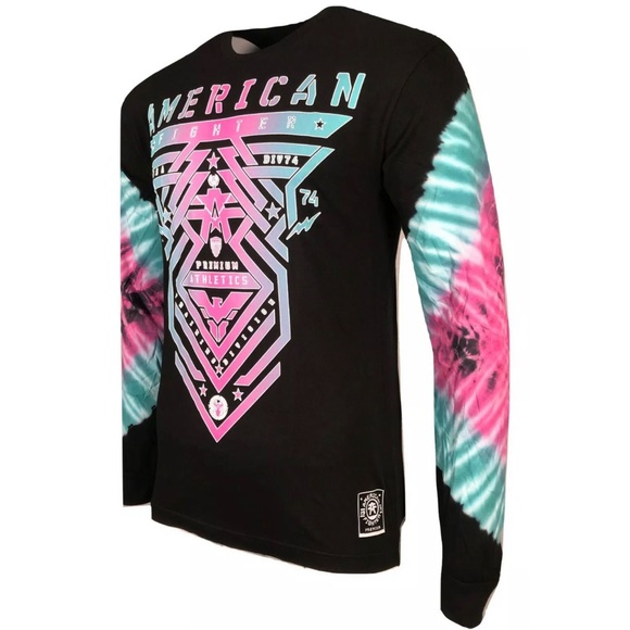 AMERICAN FIGHTER Mens T-Shirt PALMDALE L/S TEE - Picture 4 of 7